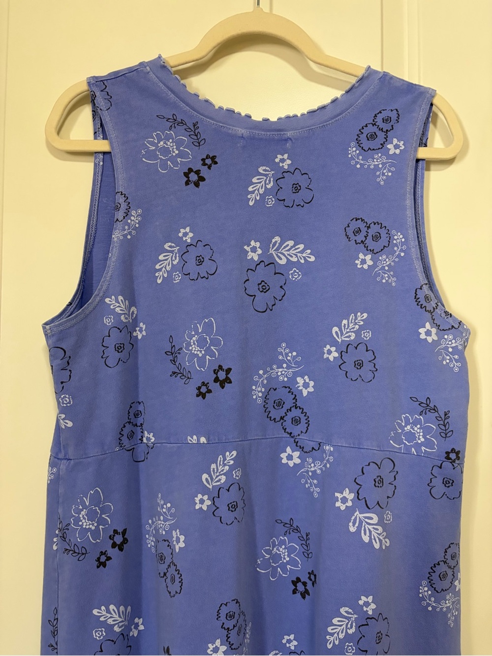 πππfresh produce Periwinkle Purple Floral Empire Waist Midi Dressππ«π - Picture 12 of 14